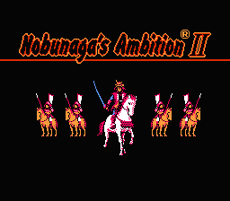 Nobunaga's Ambition II title screenshot